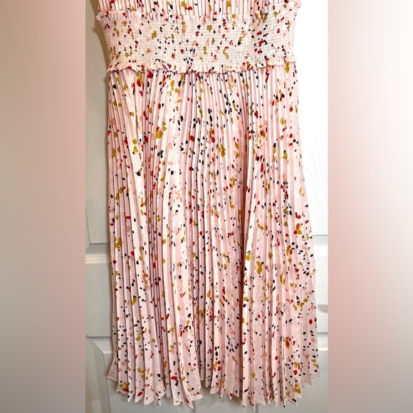 NANETTE LEPORE Women’s Sleeveless Pleated Dress with Smocked Neckline Size 14 - Picture 11 of 11